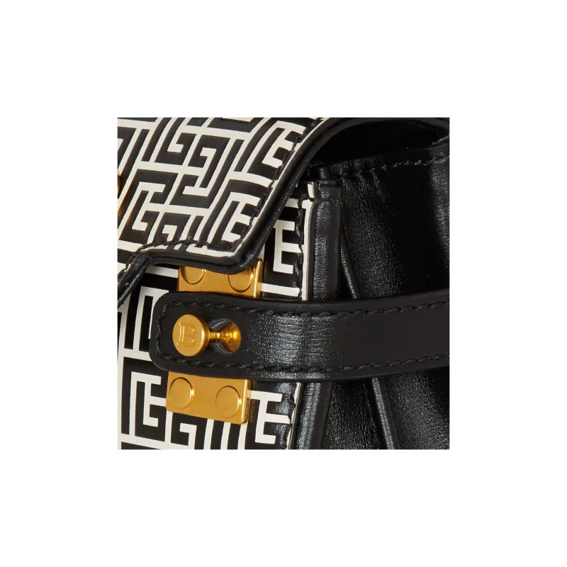 BALMAIN Logo Monogram Chain Linked Shoulder Bag-4