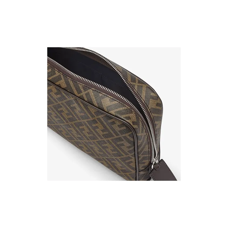FENDI Beauty Case With FF Motif Brown/Black-2