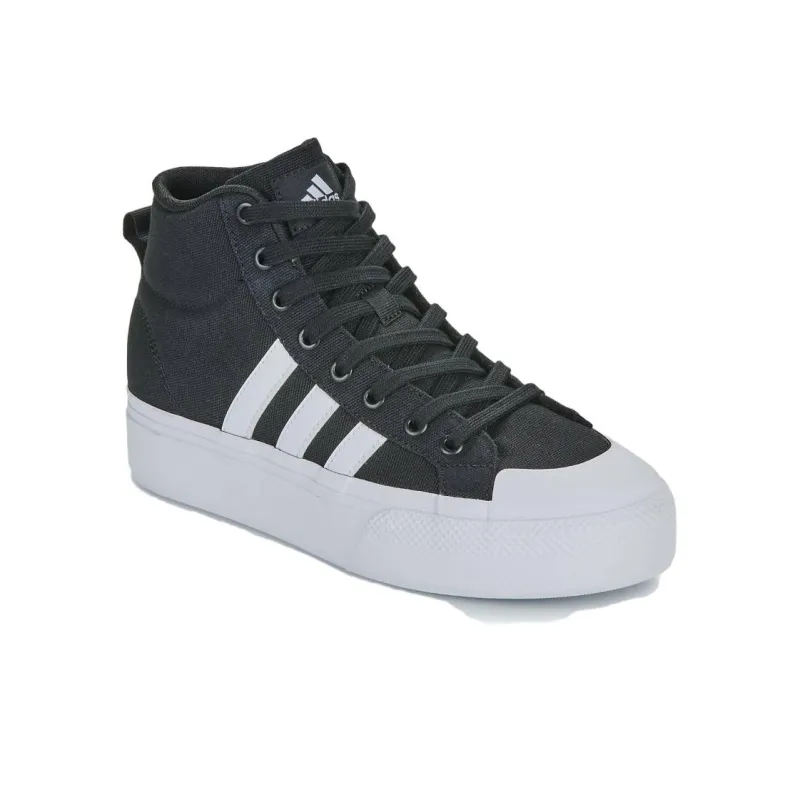 Adidas Neo Bravada 2.0 Platform Cushioning, Wear Resistant Mid Top Skateboard Shoes Women's Black-2