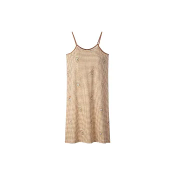 Sha Qian Nightgown Summer Women's Shallow Pumpkin