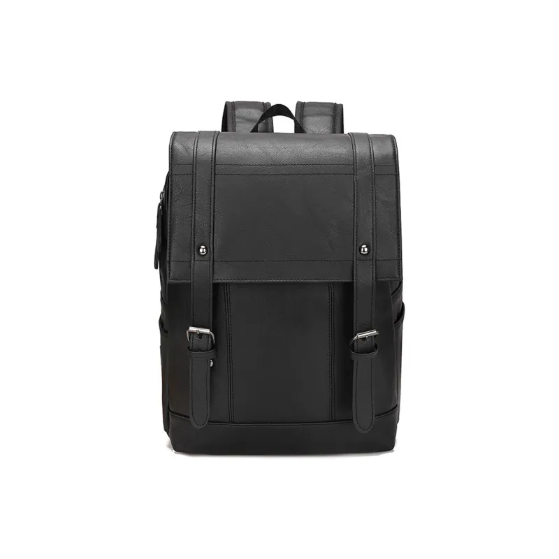 Slazenger PU Backpack Regular Unisex Black/Brown/Light Brown-0