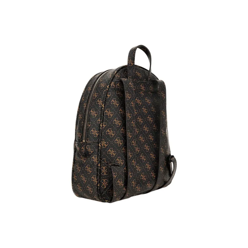 GUESS Polyurethane With Polyethylene Backpack Regular Women's Brown & Multicolor-1