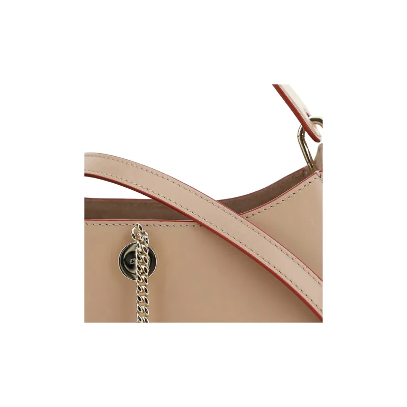 Chloe Calfskin Hobo Bag Shoulder Bag Crossbody Bag Handbag Women's Light Brown-3