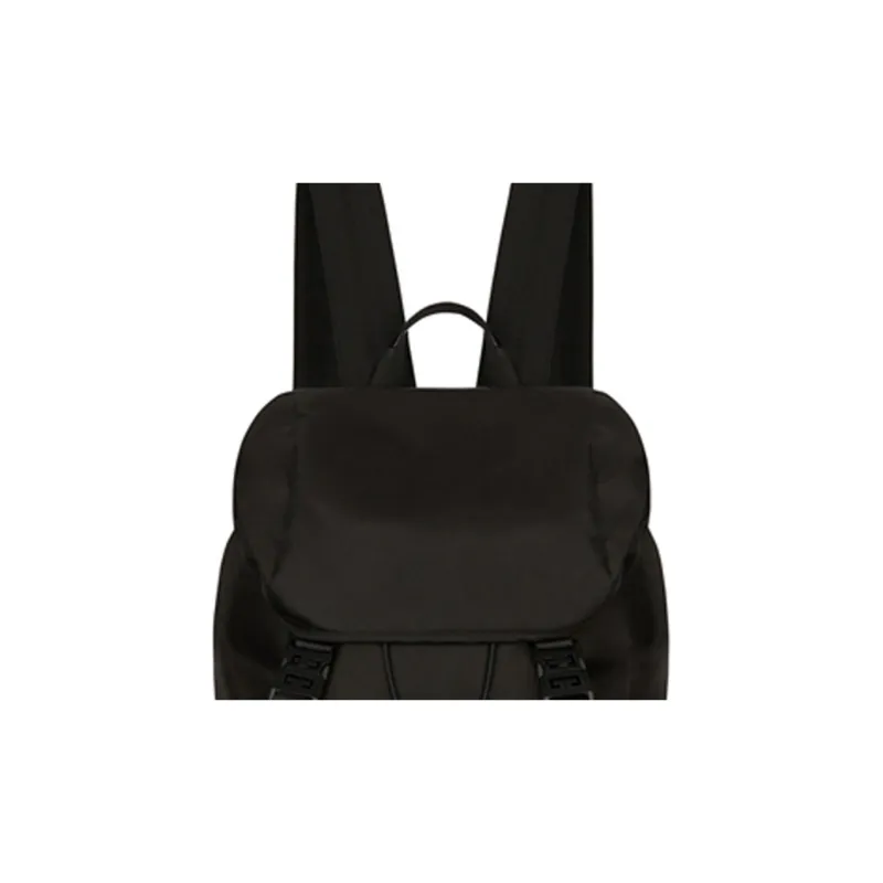 GIVENCHY 4G Nylon Fabric Cow Leather Polyamide Backpack Men's Black-3