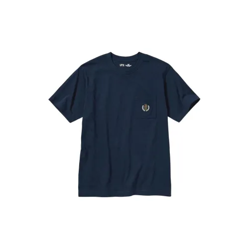 UNIQLO Volleyball Junior Co-branded Model T-Shirts Unisex Navy Blue