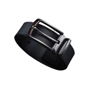 FAIRWHALE Minimalist Style High End Young Trendy Pin Buckle Leather Belts Men's