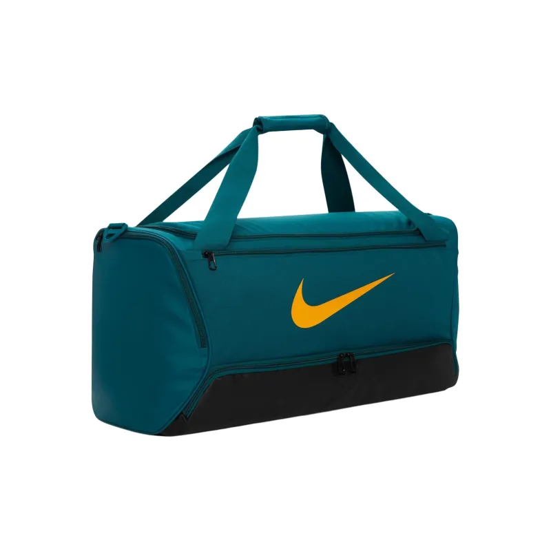 Nike Polyester One Shoulder Crossbody Portable Travel Bag Medium Size Unisex Crystal Cyan & Black & Sundial-1