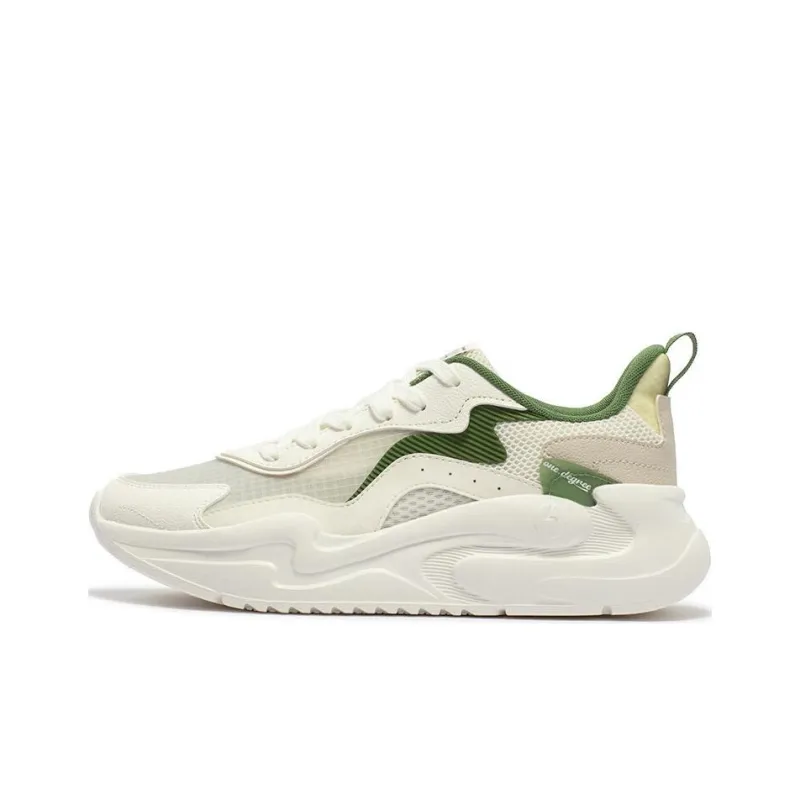 361° Yunshu 4.0 Anti Slip Wear Resistant Low Top Running Shoes Men's White Green-0