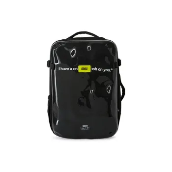 MSGM Crash Baggage Polycarbonate Backpack Unisex Black