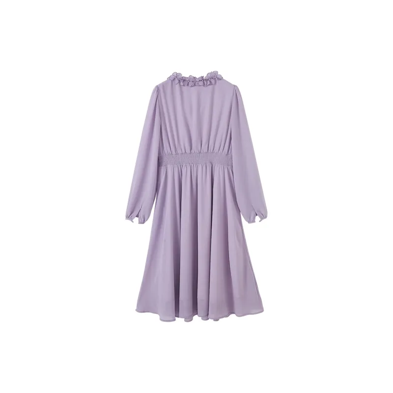 XIANGYING Long Sleeved Dress Women's-1