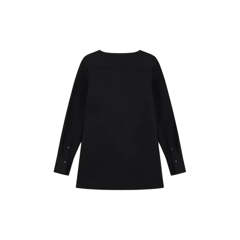 WE11DONE Long Sleeved Dress Women's Black-1