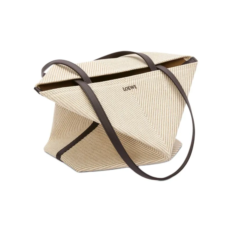 LOEWE Fabric Handbag Unisex Beige & Natural-5