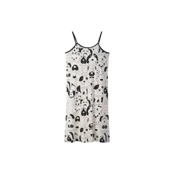 Sha Qian Nightgown Summer Women's Champagne