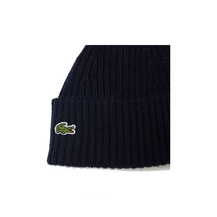 LACOSTE Embroidered logo Beanie Hat-2