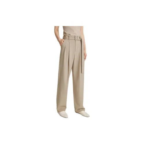 ELLE Casual Pants Women's Gray Brown