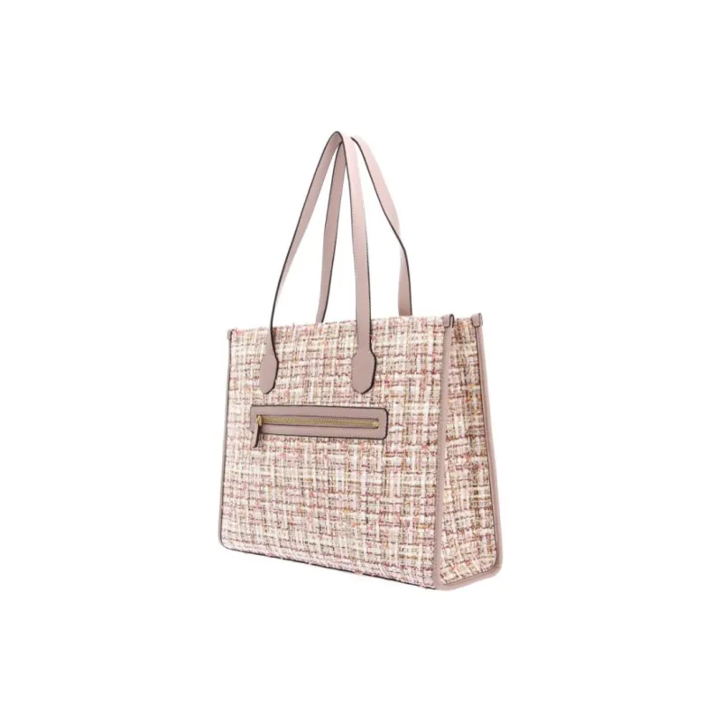 GUESS Polyester With Cotton And Metal Tote Bag Shopping Bag Handbag Women's Pink-2