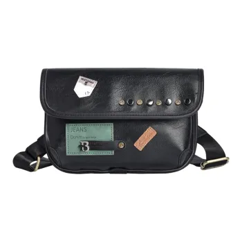 COTECi PU Shoulder Bag Regular Unisex Black