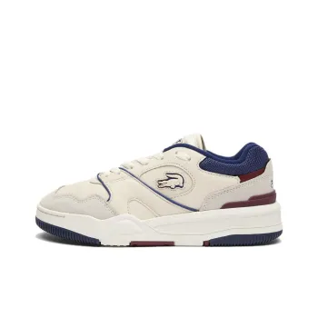 LACOSTE Wear resistant And Lightweight Low Top Skateboard Shoes Women's White