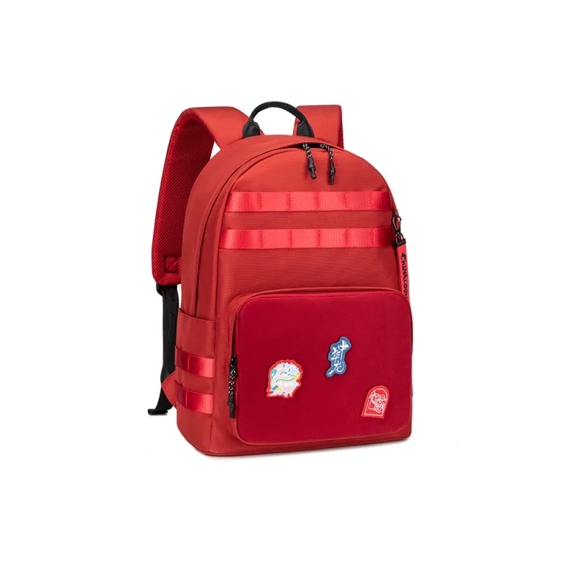 HLA Chinese Dragon Series Polyester Backpack Regular Unisex Red-1