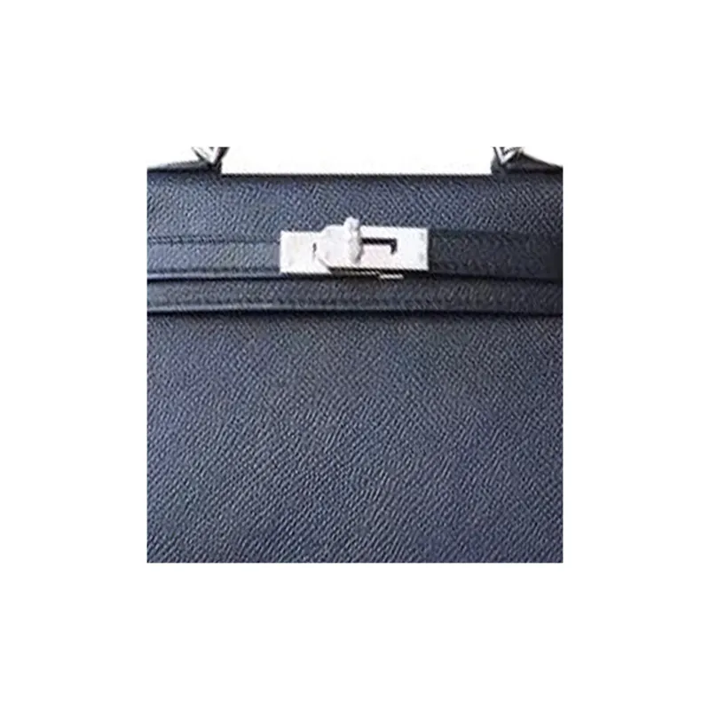 HERMES Mini Kelly 2nd Generation Epsom Leather Kelly Bag Handbag Shoulder Bag Crossbody Bag Mini Women's Noir Black-3