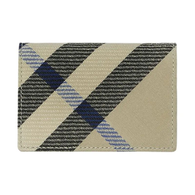 Burberry Polyester Cotton Blend Card Holder Women's Moss Green-1