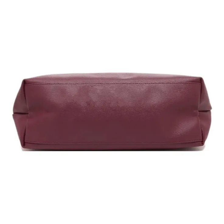 LONGCHAMP Le Pliage City Canvas With Leather Tote Bag Shopping Bag Shoulder Bag Handbag Large Size Women's Deep Red-3