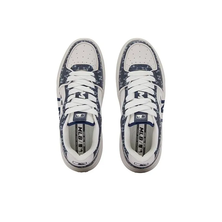 MLB Chunky Liner 24SS Slip Resistant Low Top Skateboard Shoes Unisex Marine Blue-4