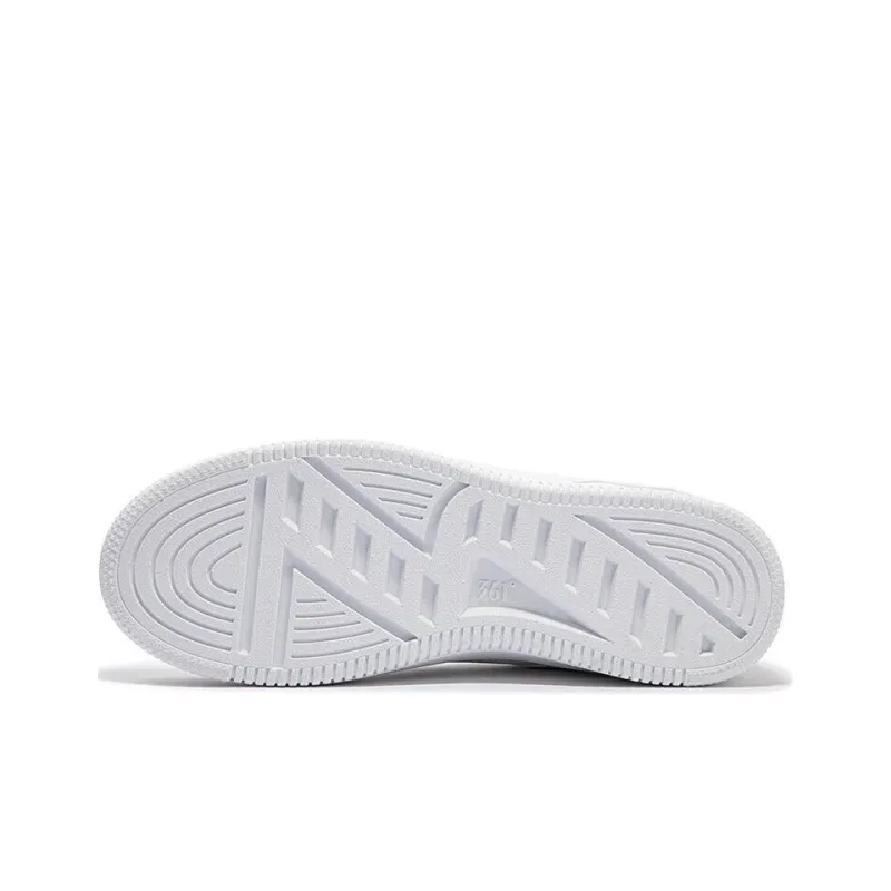 361° Durable Breathable Low Top Skateboard Shoes Men's White-4