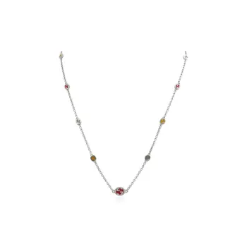 GUCCI Sterling Silver, Enamel Necklaces Women's Silver