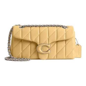 COACH Tabby Nappa Leather Hobo Bag, Crossbody Bag, Shoulder Bag Women's Yellow