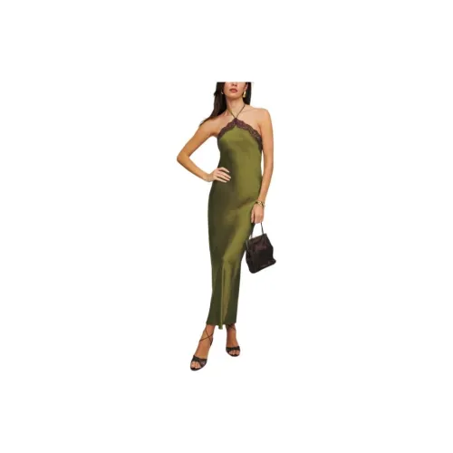 Reformation Slip Dresses Women's Green