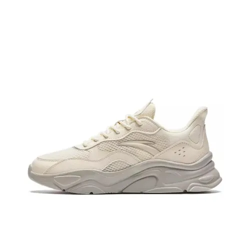Anta Cushioning Wear-Resistant Low-Top Casual Shoes Women's Beige