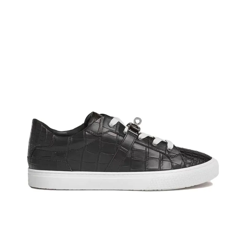 HERMES Day Low-Top Skateboard Shoes Men's Black-1