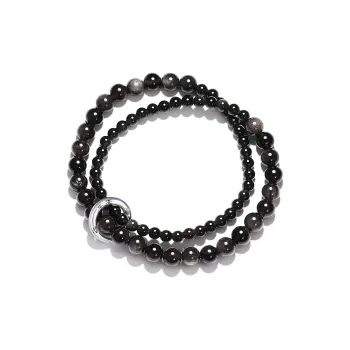 STYLEJING Obsidian Jade Bracelets Unisex