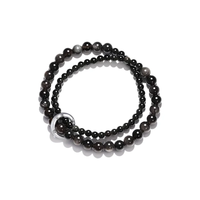 STYLEJING Obsidian Jade Bracelets Unisex-0