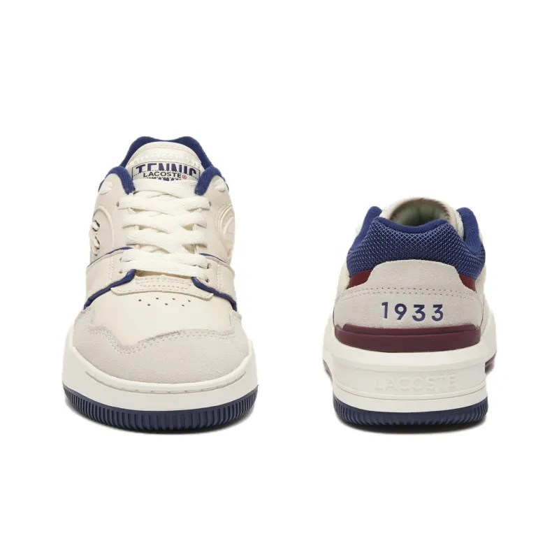 LACOSTE Wear resistant And Lightweight Low Top Skateboard Shoes Women's White-4