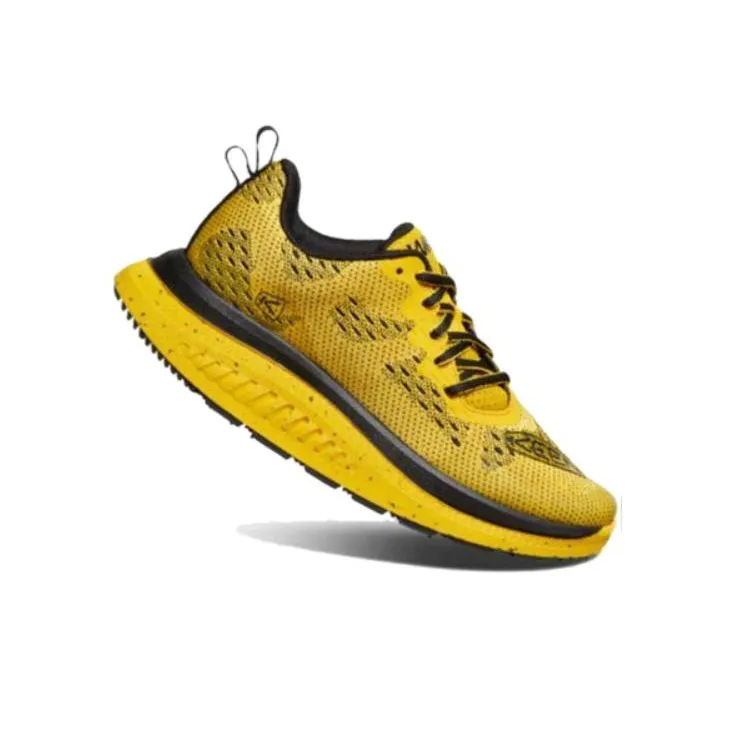 KEEN WK400 Cushioning Wear-Resistant Low-Top Casual Shoes Men's Yellow Black-2