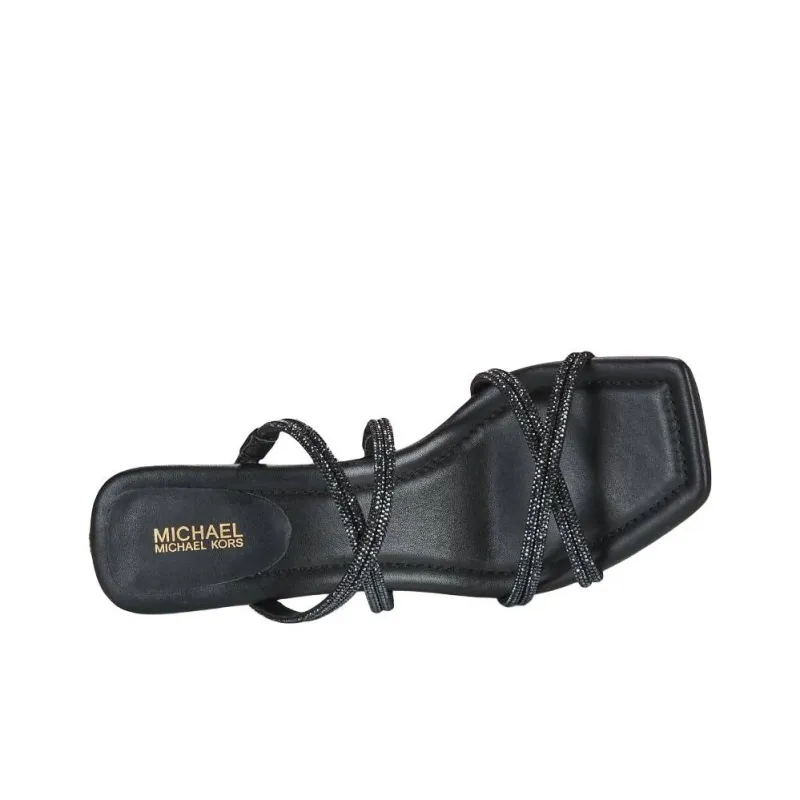MICHAEL KORS Slip Resistant Slide Slippers Women's Black-4