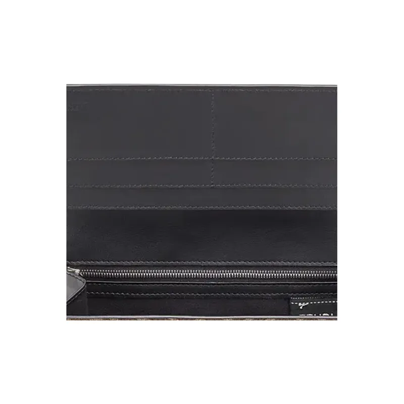 FENDI Coated Canvas With Leather Wallet Men's Brown-5