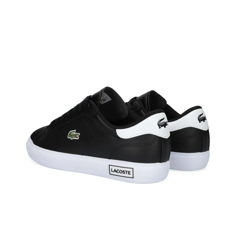 LACOSTE Wear-Resistant Slip-Resistant Low-Top Skateboard Shoes Men's Black-2