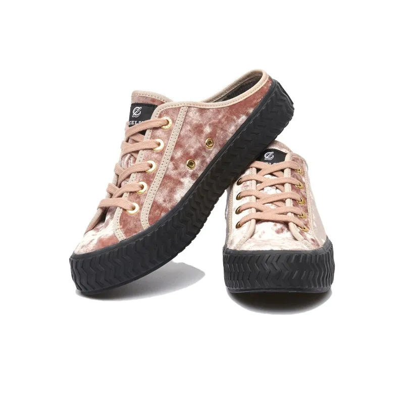 EXCELSIOR Bolt Mule Anti Slip And Wear Resistant Breathable Low Top Canvas Shoes Unisex Pink-3