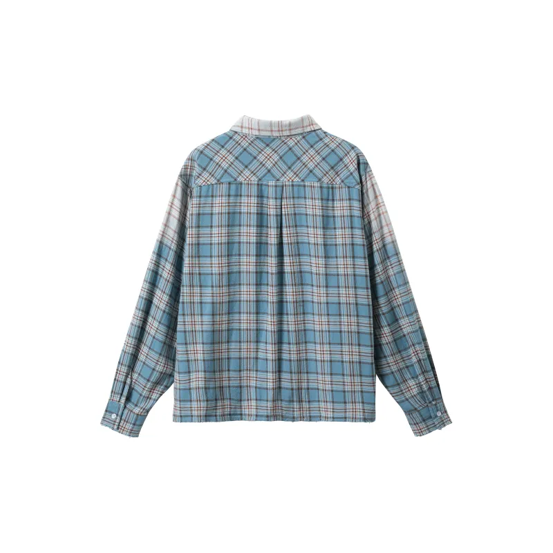 KREATE Shirts Unisex Blue Plaid-1