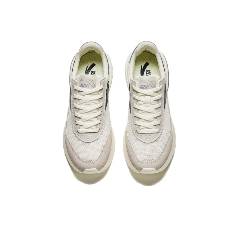 Anta Xiaoice Candy Cushioning Wear Resistant Low Top Casual Shoes Men's White Gray Blue-2