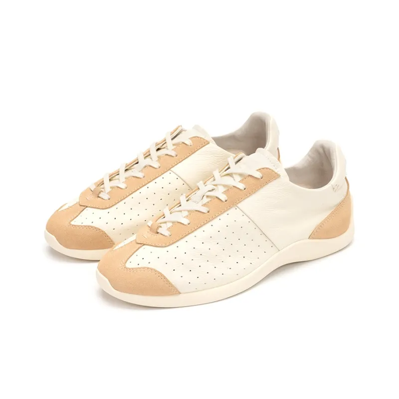 FOOT INDUSTRY Foot Industry German Army Trainers Unisex Antique White Khaki-2