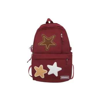 Travel Nylon Backpack Regular Women's Black/Red/Blue/Brown/White