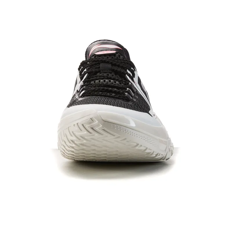 LiNing Jie Ao Black Flame Cushioned Slip Resistant Abrasion Resistant Low Top Basketball Shoes Men's Black White-4