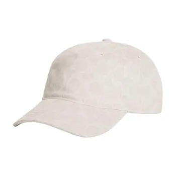 COACH Cotton Baseball Caps Women's White