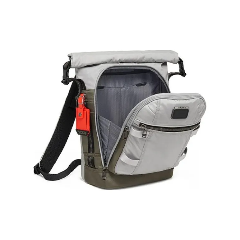 TUMI Alpha Bravo Polyamide Backpack Regular Men's Gray-3
