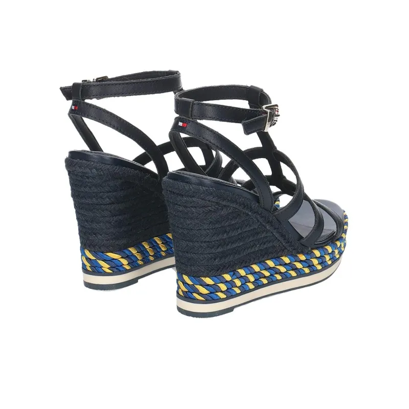 Tommy Hilfiger One Strap Sandals 10.6cm Women's Blue-2