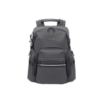 TUMI Alpha Bravo Polyester Polyester Nylon Backpack Regular Men's Iron Gray